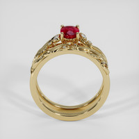 1.04 Ct. Ruby Ring, 18K Yellow Gold 3