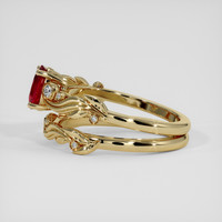 1.04 Ct. Ruby Ring, 18K Yellow Gold 4