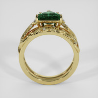 2.52 Ct. Green Sapphire Ring, 18K Yellow Gold 3