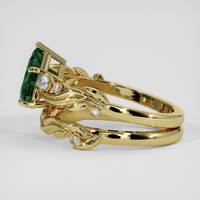 2.52 Ct. Green Sapphire Ring, 18K Yellow Gold 4