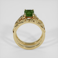 1.85 Ct. Yellowish Green Sapphire Ring, 18K Yellow Gold 3