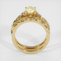 0.91 Ct. Yellow Sapphire Ring, 18K Yellow Gold 3