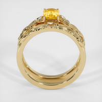 0.94 Ct. Yellow Sapphire Ring, 18K Yellow Gold 3