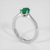 0.94 Ct. Emerald Ring, Platinum 950 2