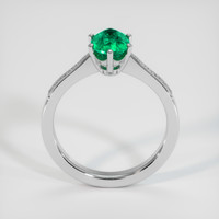 0.98 Ct. Emerald Ring, Platinum 950 3