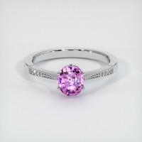 0.72 Ct. Pink Sapphire Ring, Platinum 950 1