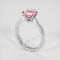 2.06 Ct. Pink Sapphire Ring, Platinum 950 2