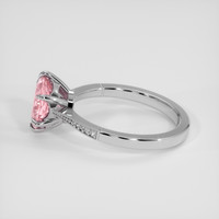 2.06 Ct. Pink Sapphire Ring, Platinum 950 4