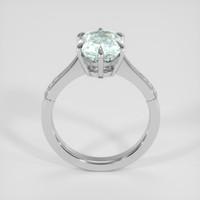 2.22 Ct. Green Beryl Ring, Silver 3