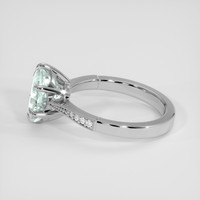 2.22 Ct. Green Beryl Ring, Silver 4