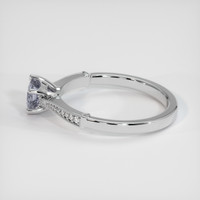 0.88 Ct. Violet Sapphire Ring, 10K White Gold 4