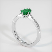 Emerald Ring 0.78 Ct., 18K White Gold Preview