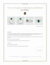 Emerald Ring 1.84 Ct. 18K White Gold Appraisal