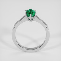 0.94 Ct. Emerald Ring, 18K White Gold 3