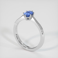 1.06 Ct. Bi Color Sapphire Ring, 18K White Gold 2