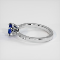 1.07 Ct. Blue Sapphire Ring, 18K White Gold 4