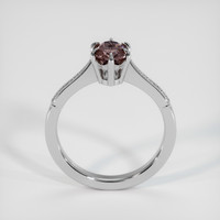 0.85 Ct. Brown Sapphire Ring, 18K White Gold 3