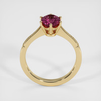 2.03 Ct. Purplish Red Rhodolite Garnet Ring, 10K Yellow Gold 3