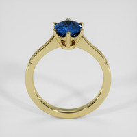 0.97 Ct. Blue Sapphire Ring, 10K Yellow Gold 3