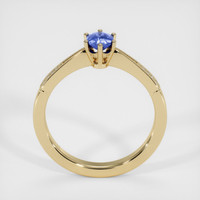0.40 Ct. Blue Sapphire Ring, 14K Yellow Gold 3