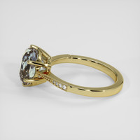 3.22 Ct. Bi Color Sapphire Ring, 14K Yellow Gold 4