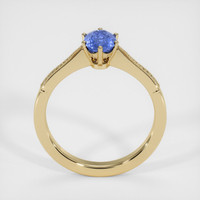 0.90 Ct. Blue Sapphire Ring, 18K Yellow Gold 3