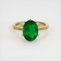 Emerald Ring 3.10 Ct., 18K Yellow Gold Preview