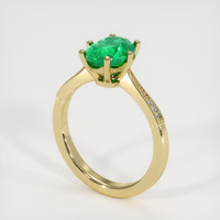 Emerald Ring 1.69 Ct. 18K Yellow Gold Preview