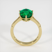 2.95 Ct. Emerald Ring, 18K Yellow Gold 3