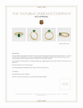 Emerald Ring 0.78 Ct. 18K Yellow Gold Appraisal