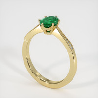 Emerald Ring 0.78 Ct. 18K Yellow Gold Preview