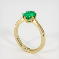 Emerald Ring 1.18 Ct., 18K Yellow Gold Preview