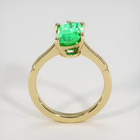 2.59 Ct. Emerald Ring, 18K Yellow Gold 3