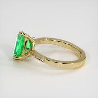 2.59 Ct. Emerald Ring, 18K Yellow Gold 4
