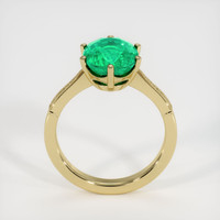 2.81 Ct. Emerald Ring, 18K Yellow Gold 3