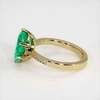 2.81 Ct. Emerald Ring, 18K Yellow Gold 4