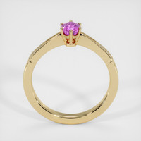 0.52 Ct. Pink Sapphire Ring, 18K Yellow Gold 3