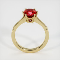2.16 Ct. Ruby Ring, 18K Yellow Gold 3