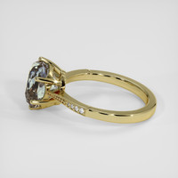 3.22 Ct. Bi Color Sapphire Ring, 18K Yellow Gold 4