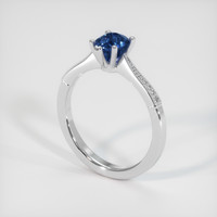 1.33 Ct. Blue Sapphire Ring, Platinum 950 2