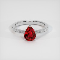 1.66 Ct. Ruby Ring, Platinum 950 1