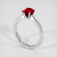 1.66 Ct. Ruby Ring, Platinum 950 2