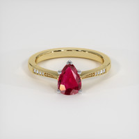 1.10 Ct. Ruby Ring, 14K Rose Gold 1