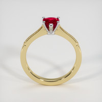 1.10 Ct. Purplish Red Ruby Ring, 14K Rose Gold 3