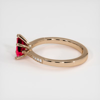 1.57 Ct. Purplish Red Ruby Ring, 14K Rose Gold 4