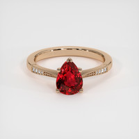 1.66 Ct. Ruby Ring, 14K Rose Gold 1