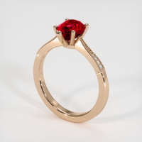 1.66 Ct. Ruby Ring, 14K Rose Gold 2