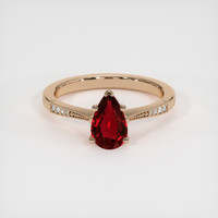 1.02 Ct. Ruby Ring, 14K Rose Gold 1