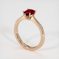 1.02 Ct. Ruby Ring, 14K Rose Gold 2