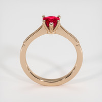 1.57 Ct. Purplish Red Ruby Ring, 18K Rose Gold 3